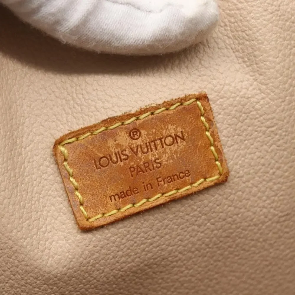 Louis Vuitton Monogram Sac Plat Handbag Brown